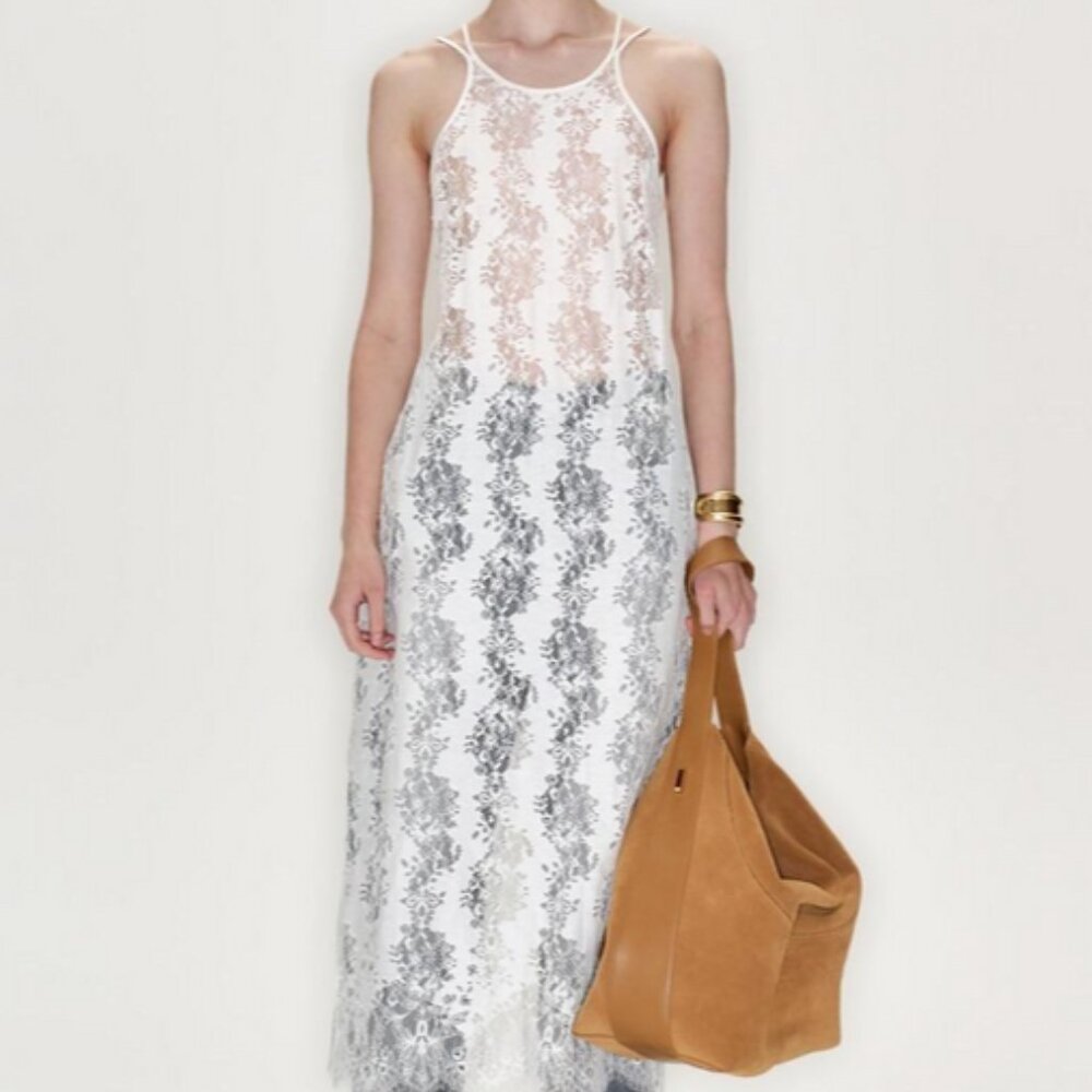 YCH Lace Maxi Dress in IVORY
